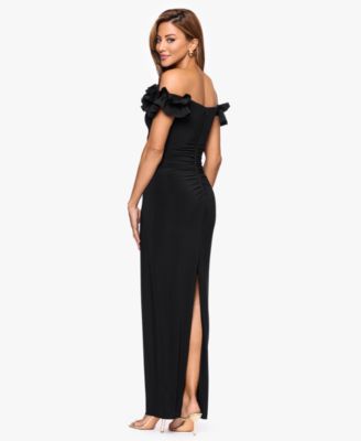 Women's Off-The-Shoulder Ruffle Long Dress