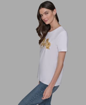 Women's Floral Short-Sleeve T-Shirt