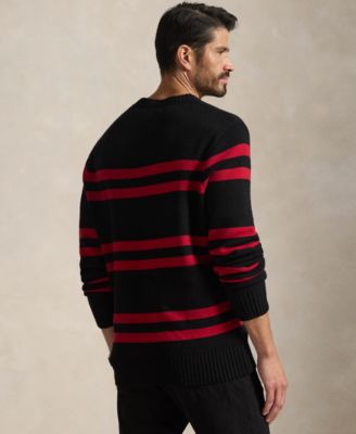 Men's Big & Tall Long-Sleeve Striped Sweater