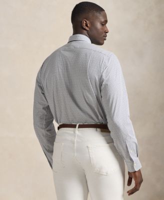 Men's Big & Tall Plaid Stretch Poplin Shirt