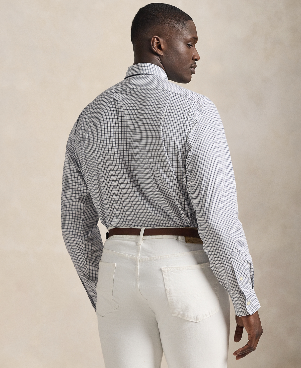 Polo Ralph Lauren Men's Big & Tall Plaid Stretch Poplin Shirt