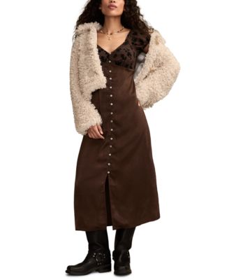 Women's Simone Velvet Burnout Midi Dress