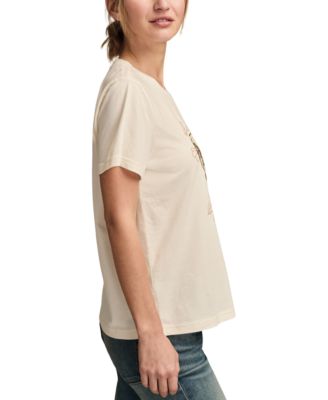 Women's Heart Floral Classic Crewneck T-Shirt