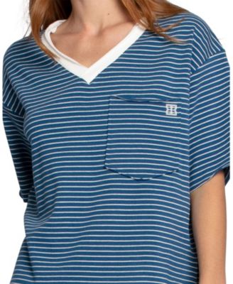 Women's Brave Soul Oversized Striped T-Shirt