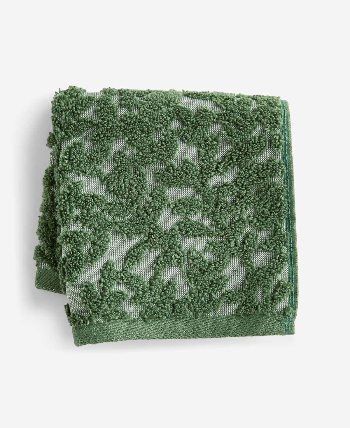 Charter Club Signature Boxwood Washcloth, 13" X 13", Exclusively At Macy's In Green