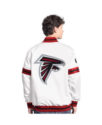 Men's White Atlanta Falcons Scout Full-Snap Varsity Jacket