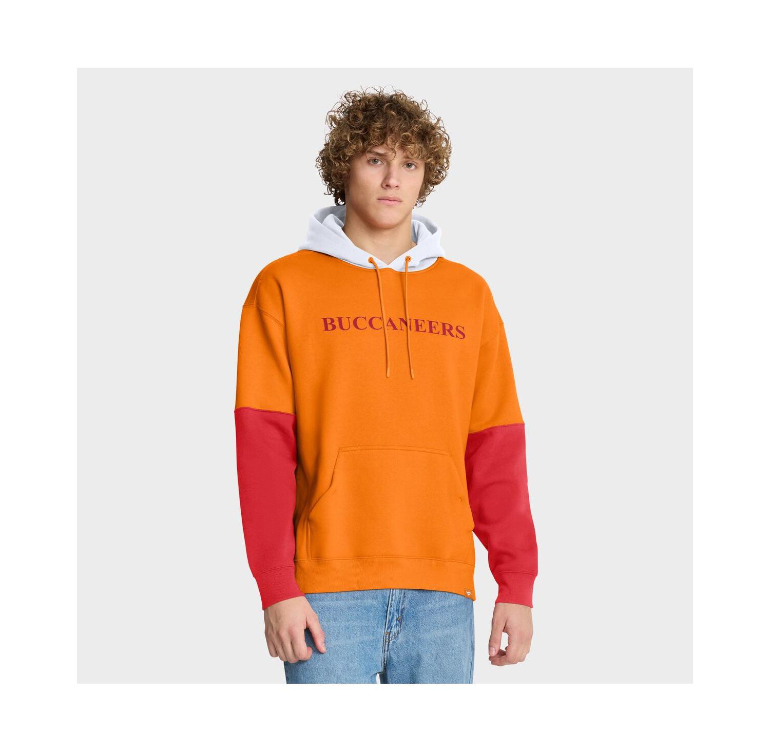 Men's Tan Tampa Bay Buccaneers Helmet Retro Pullover Hoodie