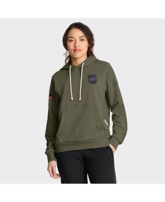 Women's Olive Buffalo Bills 2025 Salute to Service Sideline Standard Issue Dri-FIT Hoodie