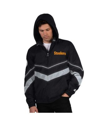 Men's Black/Gold Pittsburgh Steelers Thursday Night Gridiron Full-Zip Jacket