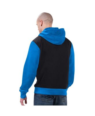 Men's Black/Blue Detroit Lions Thursday Night Gridiron Full-Zip Hoodie