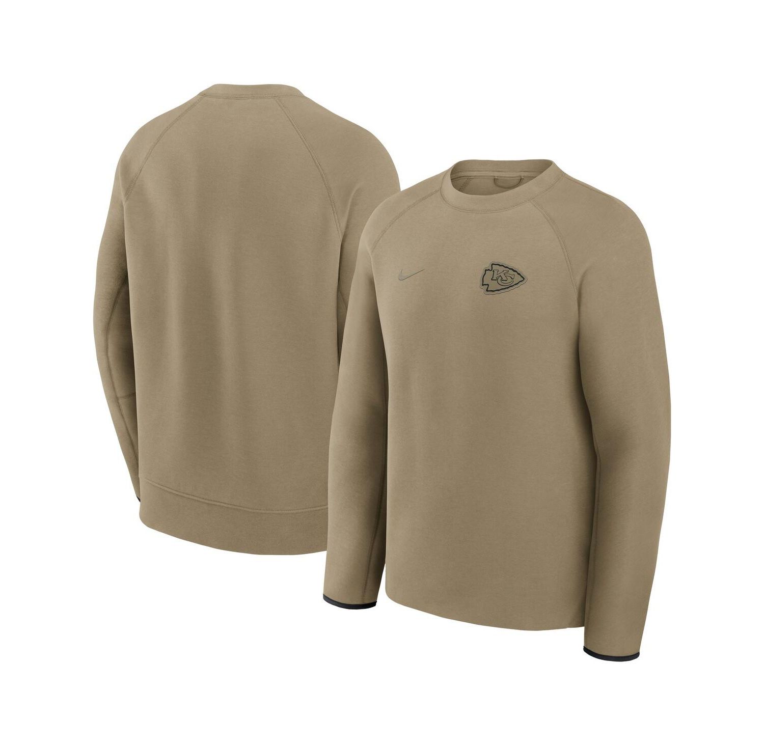Men's Olive Kansas City Chiefs Tech Fleece Raglan Sweatshirt