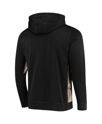 Men's Black, Realtree Camo Miami Dolphins Decoy Tech Fleece Full-Zip Hoodie