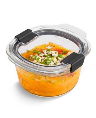 Brilliance 6-Pc. Glass Round Leak Proof Food Storage Containers Set