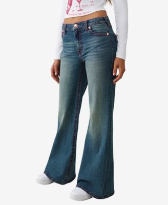 Women's Katrina High Rise Big T Flare Flap Jeans