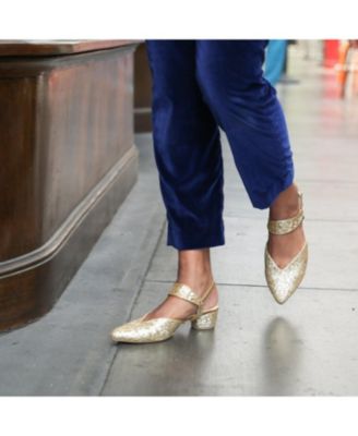 Women's Gatsby Glitter Elsie Customizable V Slide