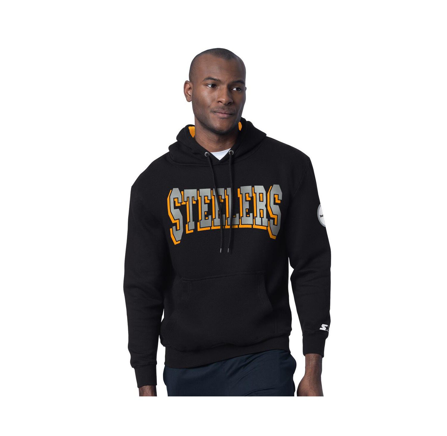 Men's Black Pittsburgh Steelers Thursday Night Gridiron Hoodie