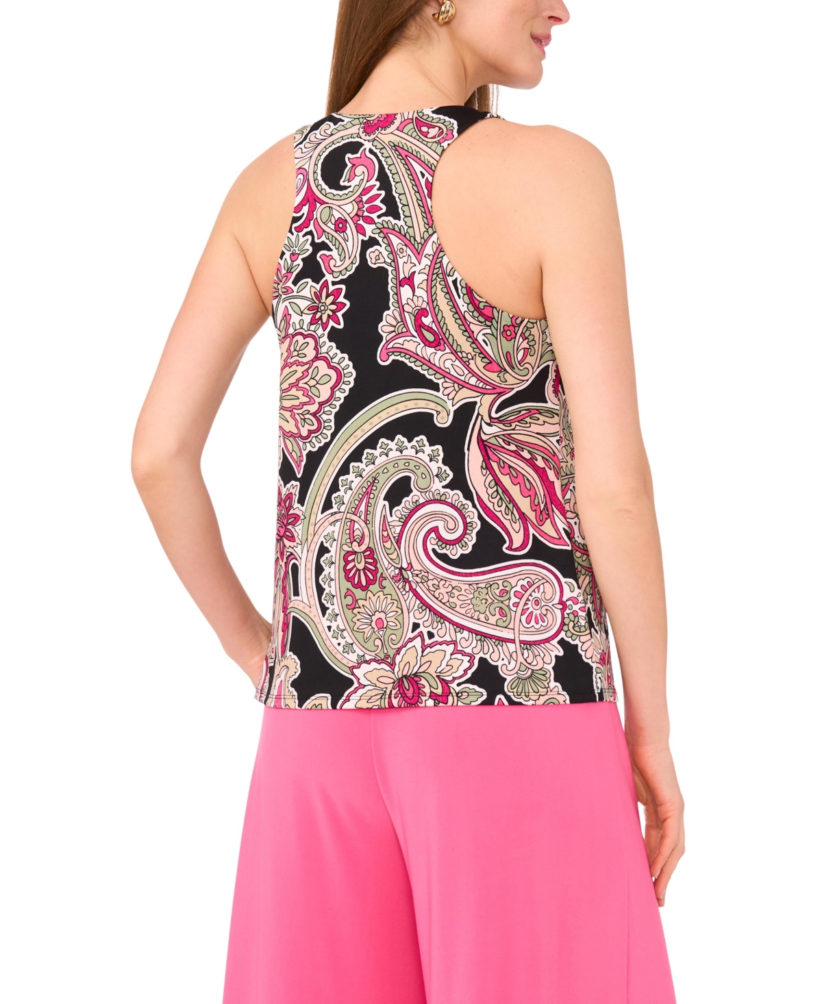 Vince Camuto Women's Round Neck Sleeveless Tank Top