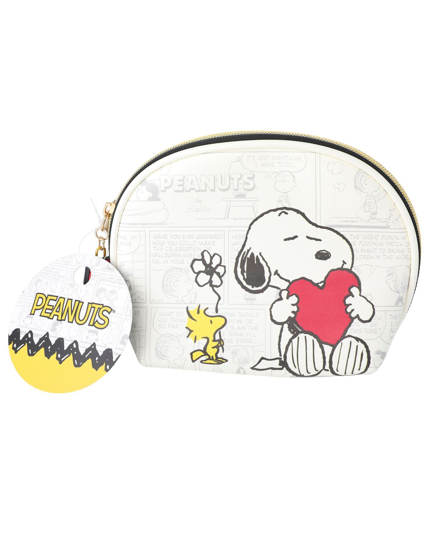Сумки Peanuts Snoopy Cosmetic Set, Zip Pouch, Comic Print, цвет: Прозрачный / Серебряный — фото 1