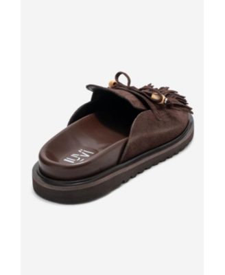 Women Carol Tassel Leather Mule