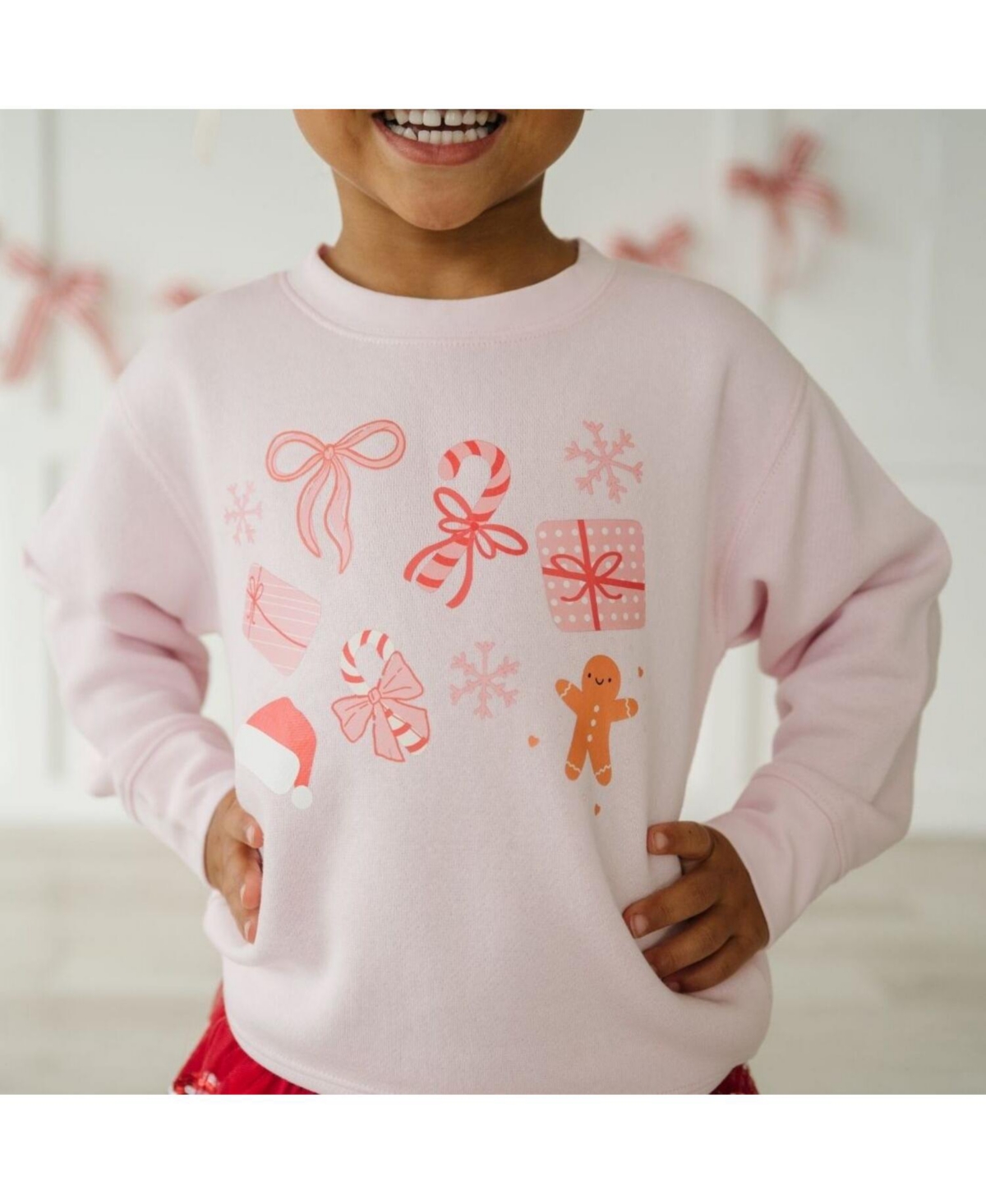 Sweet Wink Toddler Girls (2T–5T) Christmas Fun Sweatshirt