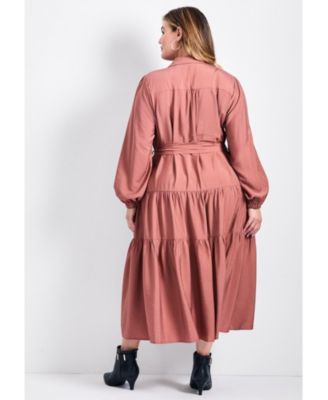 Women's Plus Size Marianne Tiered Shirtdress