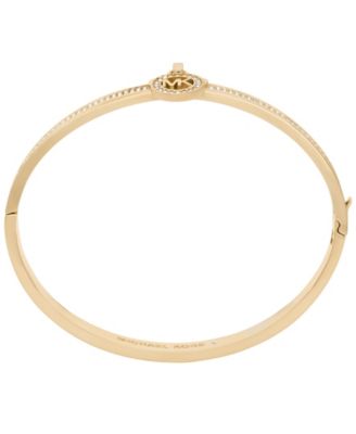 Pav&eacute; Logo Bangle Bracelet