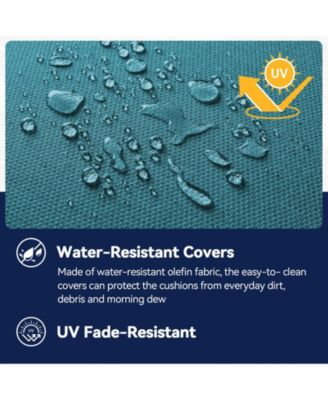 22 in. x 25 in. 4-Piece CushionGuard Deep Seating Outdoor Lounge Chair Replacement Cushions