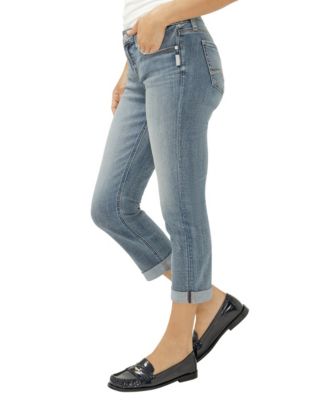 Women's Elyse Mid Rise Comfort Fit Capri Jeans