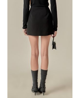 Women's Bow Detailed Mini Skirt
