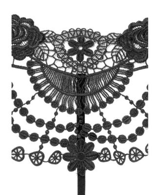 Women's Embroidered Lace Thong