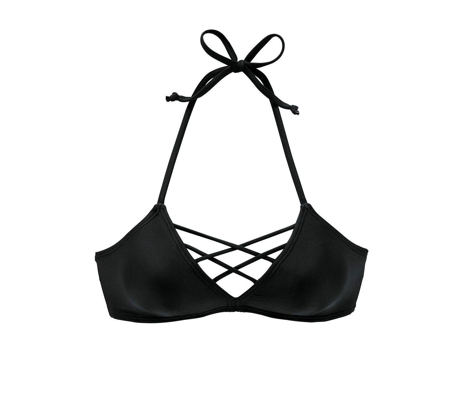 Women's Strappy Removable Pads Triangle Bikini Top