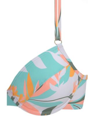 Women's Printed Underwire Bikini Swimsuit Top Bra Sizing