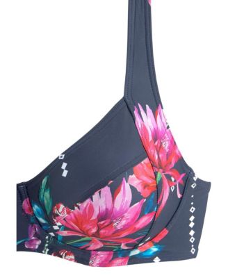 Women's Floral Underwire Bikini Swimsuit Top