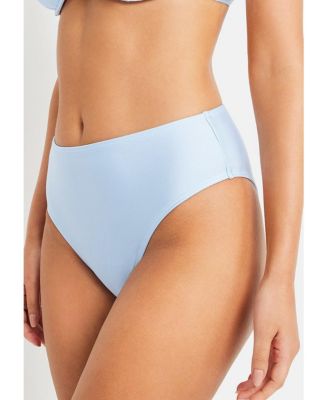 Women's Shimmer High Waisted Bikini Swimsuit Bottom