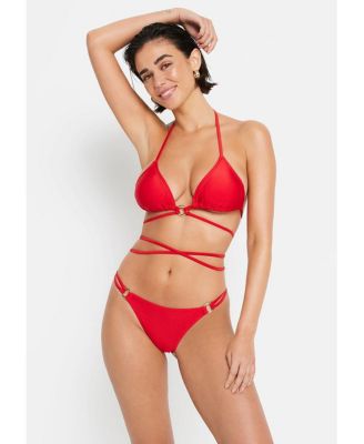 Women's O-Ring Cheeky Bikini Swimsuit Bottom