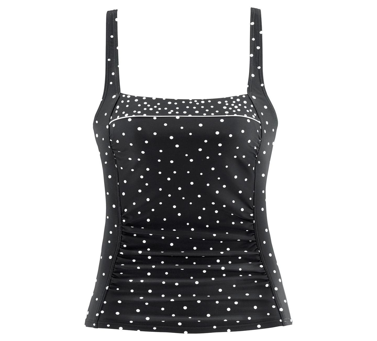 Верх бикини Sizing, в горошек — Lascana, цвет: Чёрный / Белый — фото 5