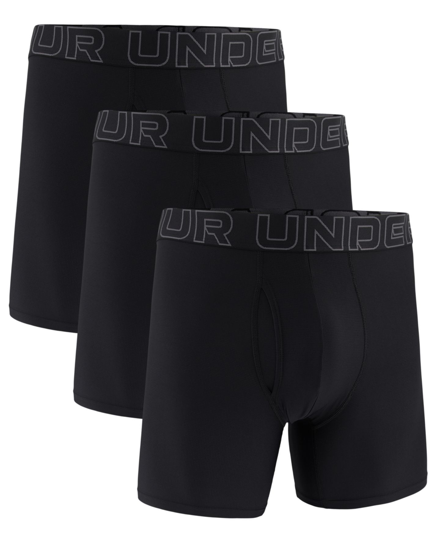 Трусы-боксеры Tech для мужчин, сетка, 3 шт. — Under Armour, цвет: Чёрный — фото 4