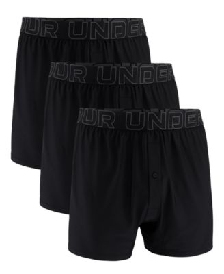 Men's 3-Pk. Solid Performance Tech Mesh 6" Boxers