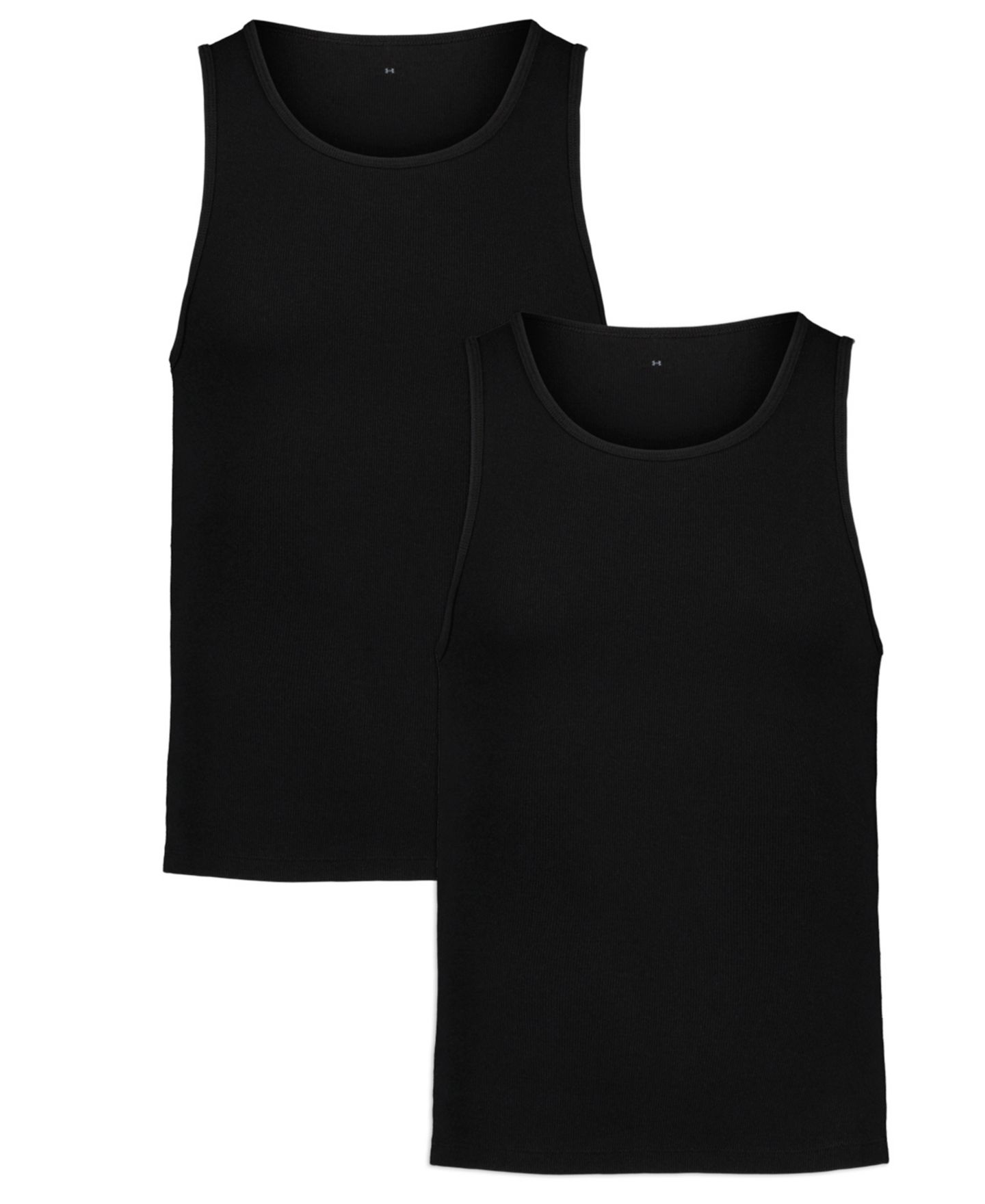Мужские топы Under Armour 2pk. Ribbed Performance Tank Tops, цвет: Чёрный — фото 2