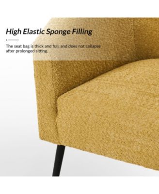 Hal Modern Boucle Armchair with Metal Leg