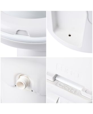 RV Camper Toilet Gravity Flush Elongated 20" High w/ Bidet Spray Trailer Caravan