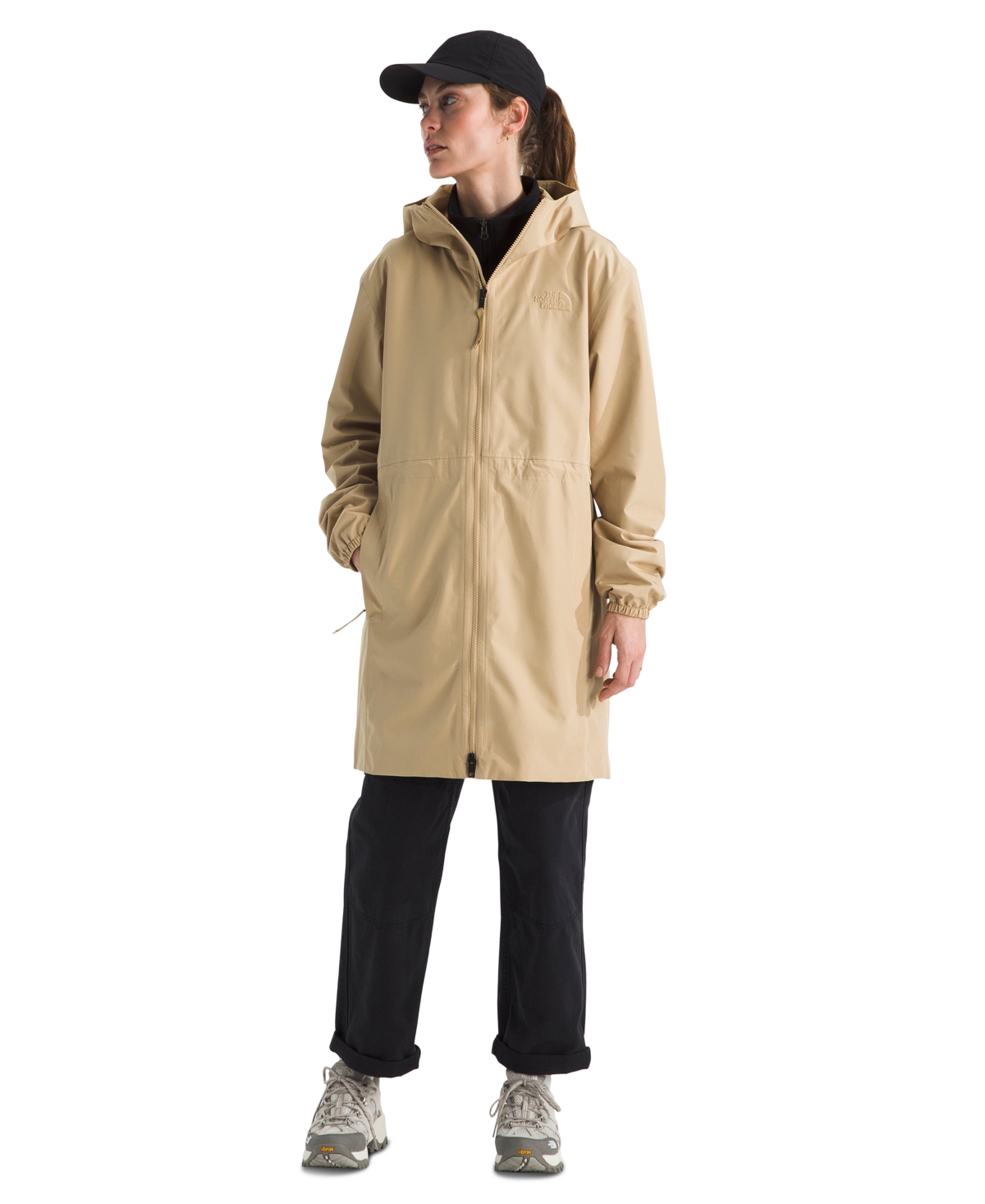 The North Face Women's Daybreak Mid Rain Parka In Brown