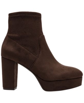 Womens Volt Platform Block Heel Dress Booties