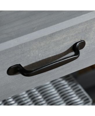 Outdoor Garden Potting Bench Table with Hooks, Faucet Sink,