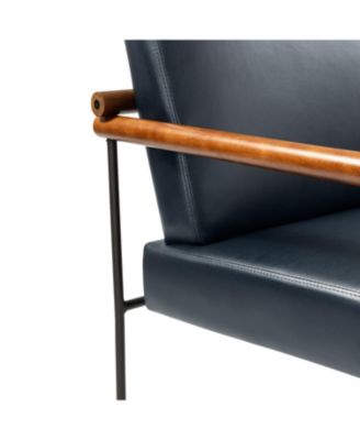 Modern Arm Chair with Sturdy Metal Tube Side