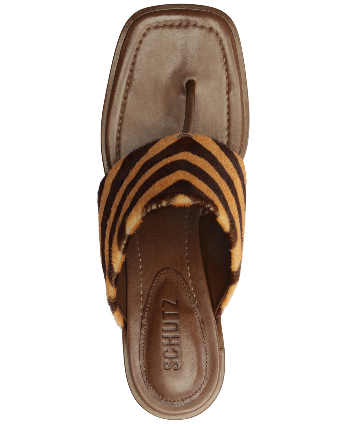 Schutz Martha Flip Flop In Brown