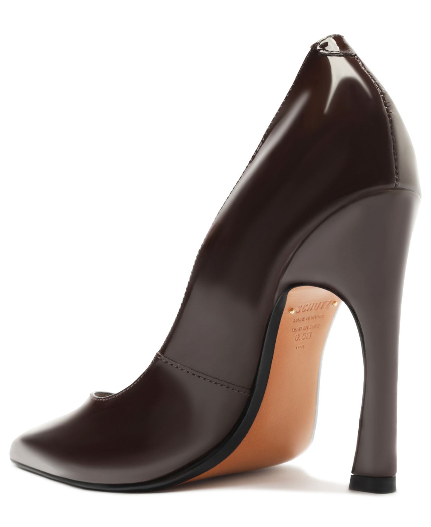 Женские туфли Schutz Lexi Stiletto Heel Pumps, цвет: Каштановый коричневый — фото 6