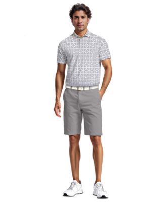 Men's Layered Boat Print Short-Sleeve Golf Polo Shirt