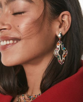 Abbie Crystal & Imitation Pearl Statement Earrings