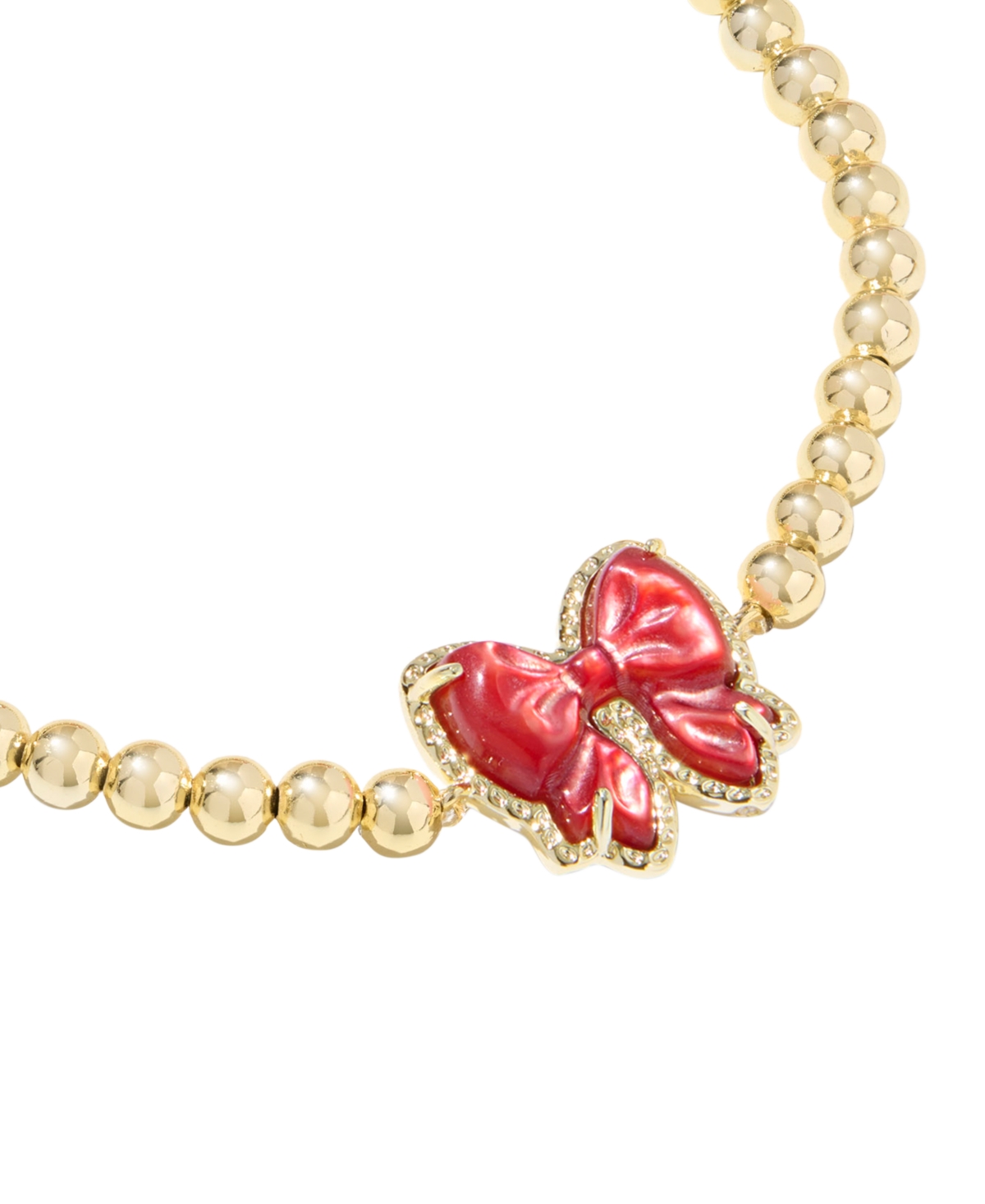 Kendra Scott Haley Bow Stretch Bracelet In Gold